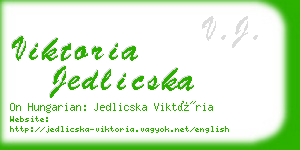 viktoria jedlicska business card